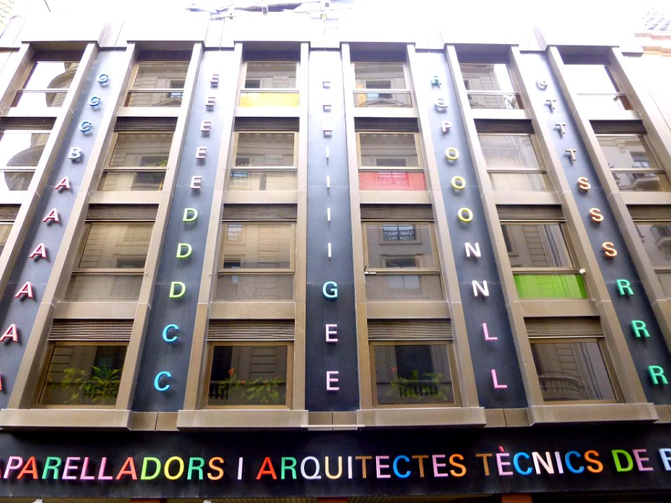 Barcelona - Col·legi d'Aparelladors, Arquitectes Tècnics i Enginyers Edificació de Barcelona (CAATEEB) 3