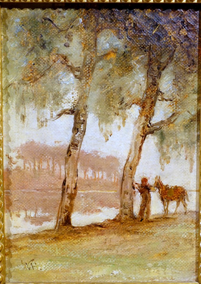 Banks of St. Johns River by William Morris Hunt, 1873-1874, oil on canvas - Bennington Museum - Bennington, VT - DSC09124