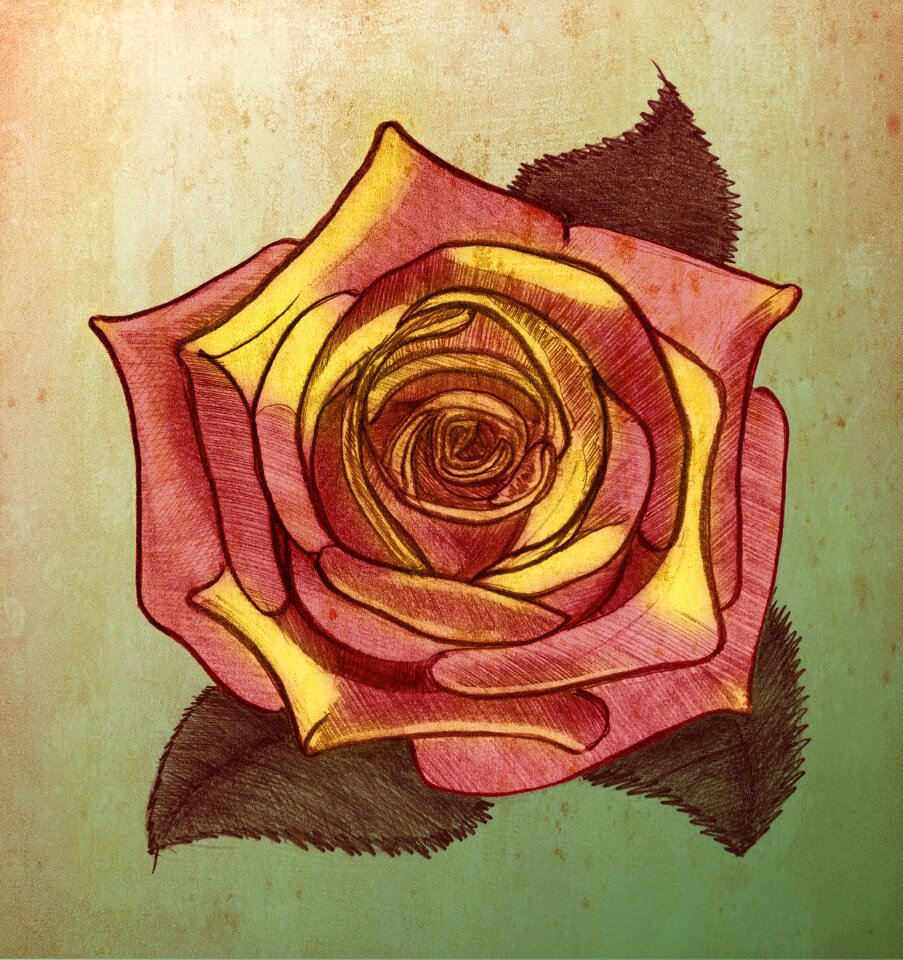Retro figure illustration
