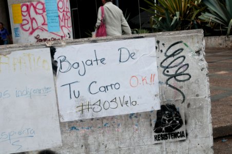Banner at demonstrations and protests against Chavismo and Nicolas Maduro government 22