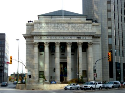 Bank of Montreal building at Portage and Main intersection in Winnipeg, Manitoba photo