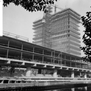 Bankwezen, bouwactiviteiten, nieuwbouw, gebouwen, architectuur, Noord-Holland, Bestanddeelnr 918-2830