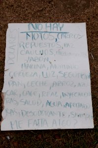 Banner at demonstrations and protests against Chavismo and Nicolas Maduro government 47