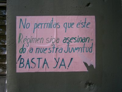 Banners and signs at demonstrations and protests against Chavismo and Nicolas Maduro government 44