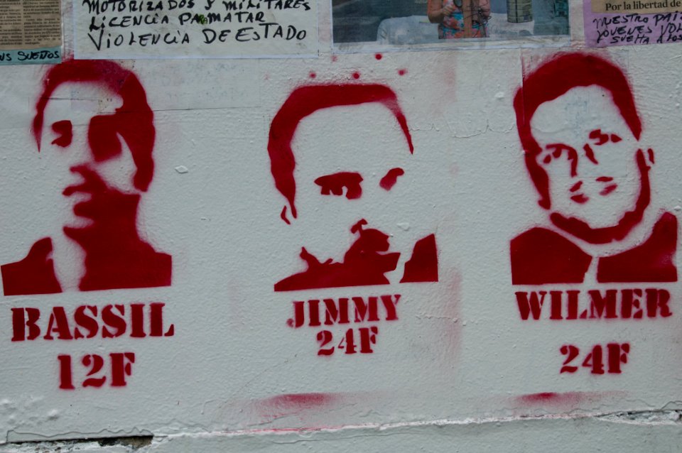 Banner at demonstrations and protests against Chavismo and Nicolas Maduro government 27