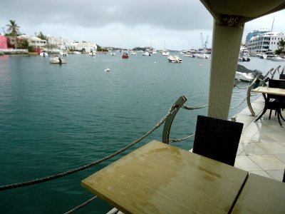 Bermuda (UK) image number 222 restaurant at the Bermuda Underwater Institute looking at Hamilton Harbor