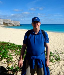 Bermuda (UK) image number 135 me with matching shirt and hat and sky and ocean
