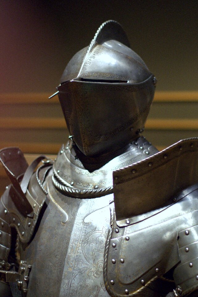 The museum exhibit metal