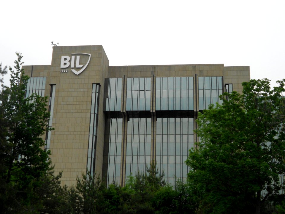 Banque internationale à Luxembourg BIL Tower in Luxembourg in May 2012 - Side
