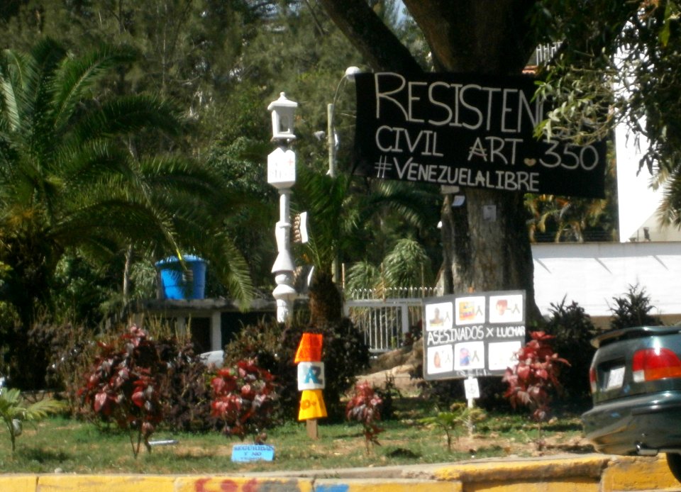 Banners and signs at demonstrations and protests against Chavismo and Nicolas Maduro government 3