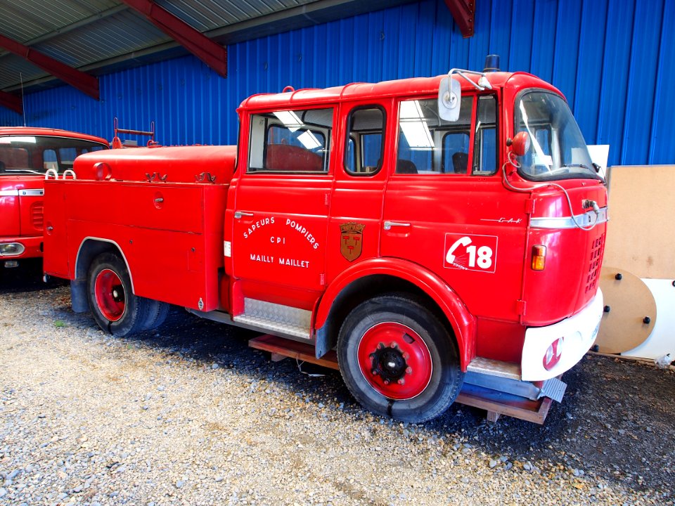 Berliet GAK Fire Engine '9546 TJ 80' Sapeurs Pompiers Mailly Maillet Musée de l'Epopée de l'Industrie et de l'Aéronautique, pic2