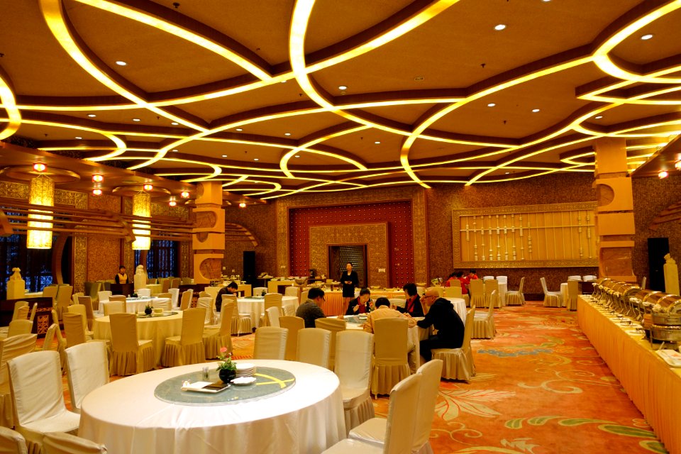 Banquet room in Wangjiang Hotel - Chengdu, China - DSC02716