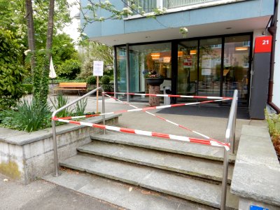 Bern COVID-19-Informationen Altersheim abgesperrt