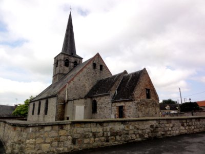 Bermerain (Nord, Fr) église coté chevet