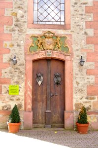 Berkersheim, Kirche, Tür
