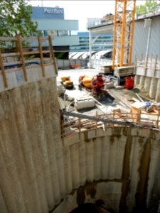 Bern Bahnhof Baustelle Grosse Schanze mit Postparc