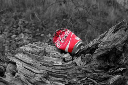 Coca cola garbage natural photo