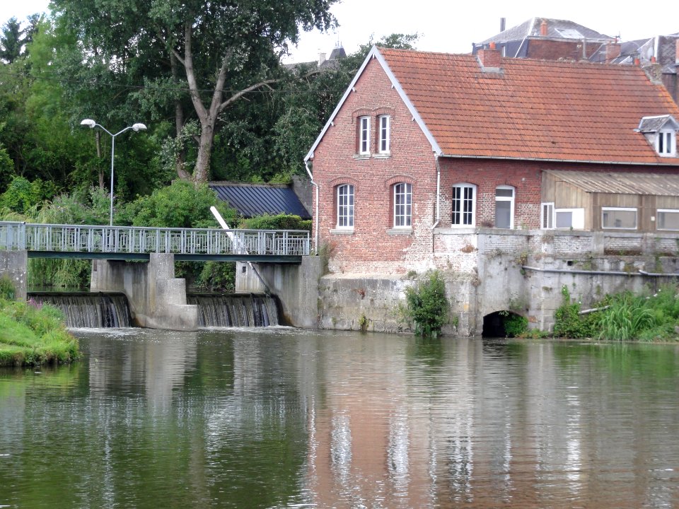 Berlaimont (Nord, Fr) Moulin sur la Sambre
