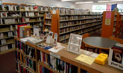 Berkeley Heights NJ public library books and shelves photo