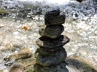 Tower stack stones bach photo