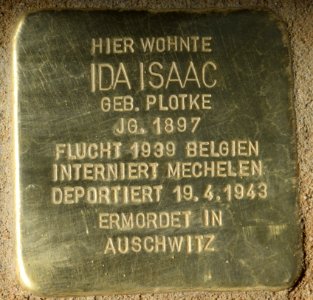 Berlin Stolperstein Ida Isaac
