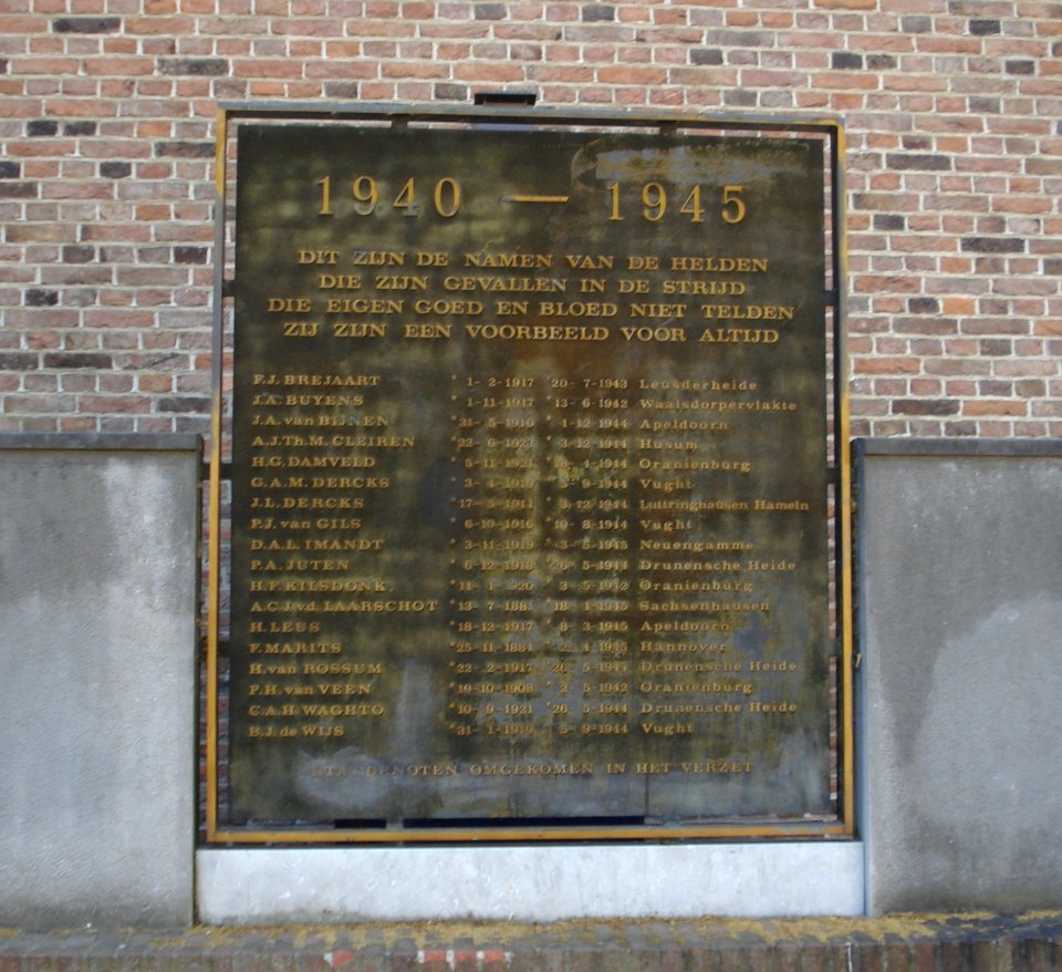 Bergen op zoom verzetsmonument 1940-1945
