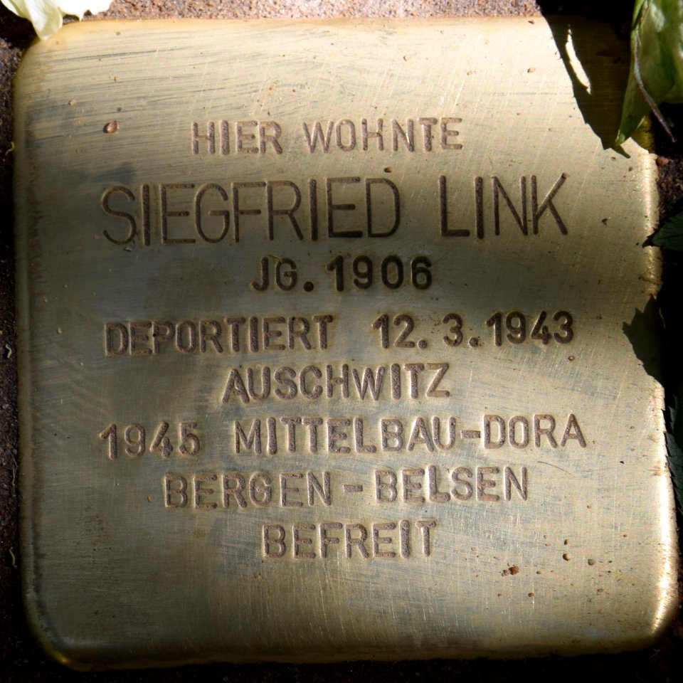 Berlin Stolperstein Siegfried Link