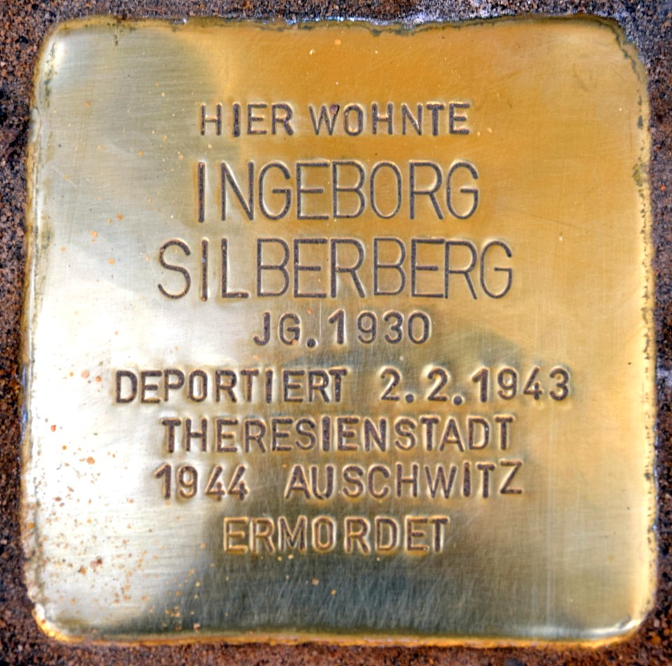 Berlin Stolperstein Ingeborg Silberberg