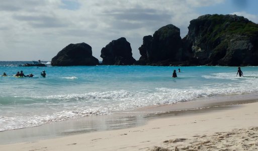 Bermuda (UK) photos number 53 bathers at Horseshoe Bay beach on the south shore