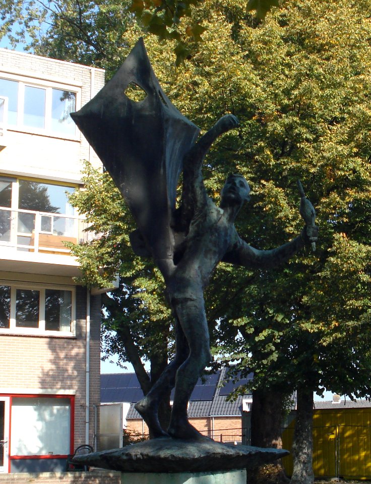 Bergen op zoom kunstwerk jongen met vlieger