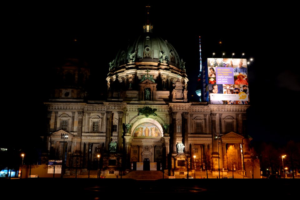 Berliner Dom at night 2021-01-17 04