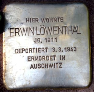 Berlin Stolperstein Erwin Löwenthal