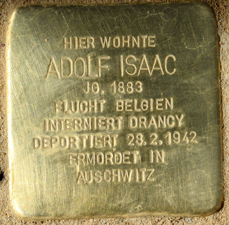 Berlin Stolperstein Adolf Isaac