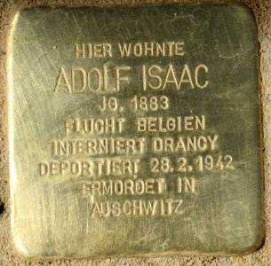 Berlin Stolperstein Adolf Isaac