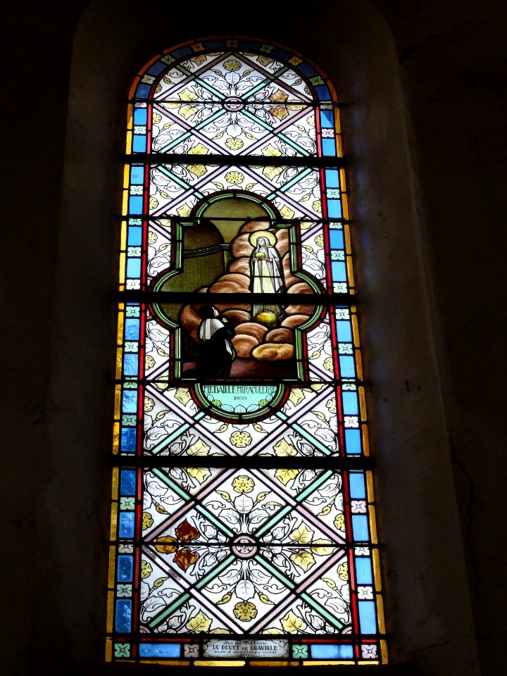 Bernières (Seine-Mar.) église vitrail 04