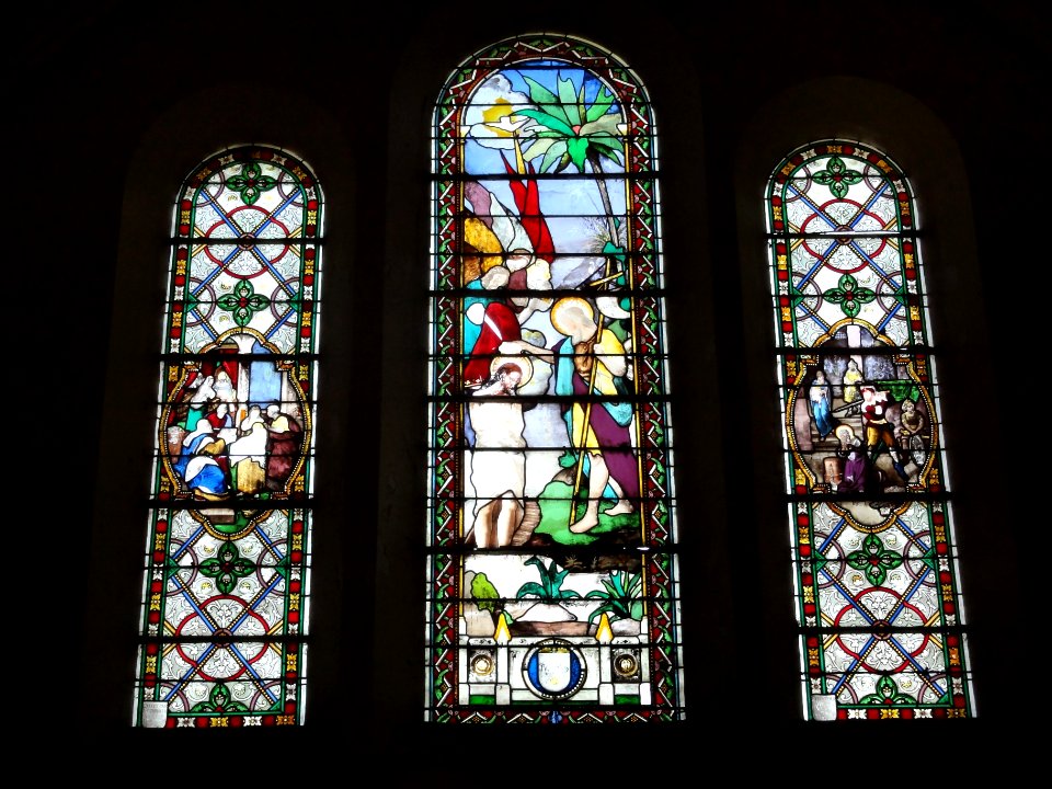 Bernières (Seine-Mar.) église vitrail 06