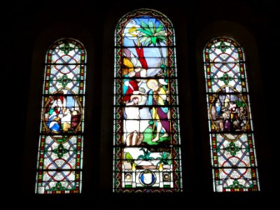 Bernières (Seine-Mar.) église vitrail 06