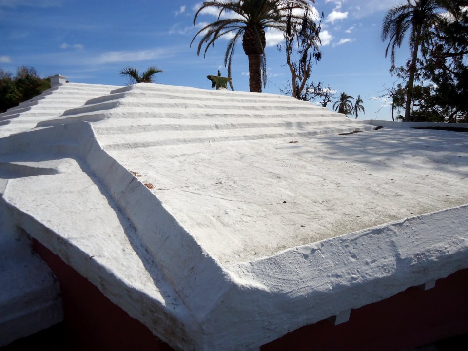 Bermuda (UK) Number 162 roof which catches rainwater and leads to an underground tank