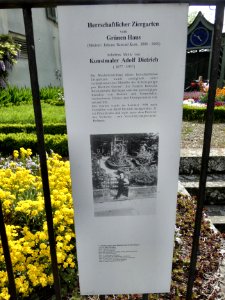 Berlingen, Dietrich-Ziergarten Info