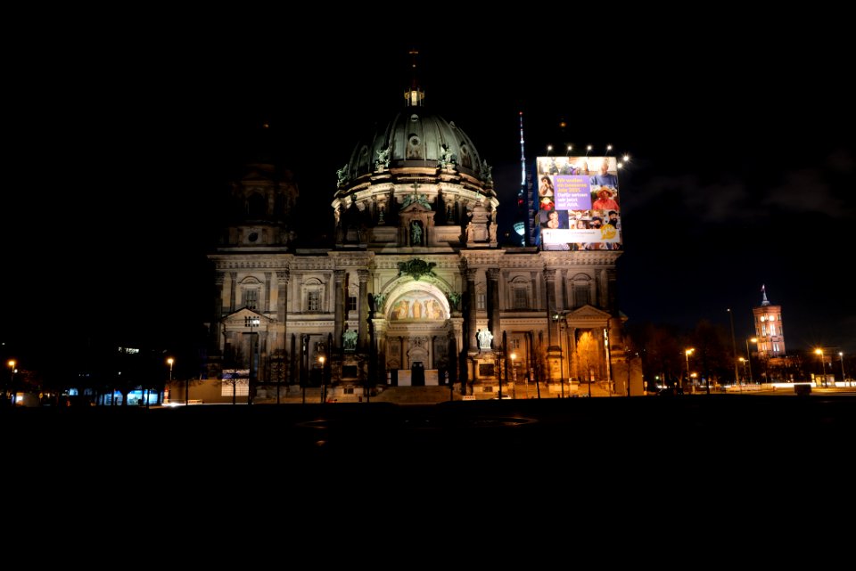 Berliner Dom at night 2021-01-17 01