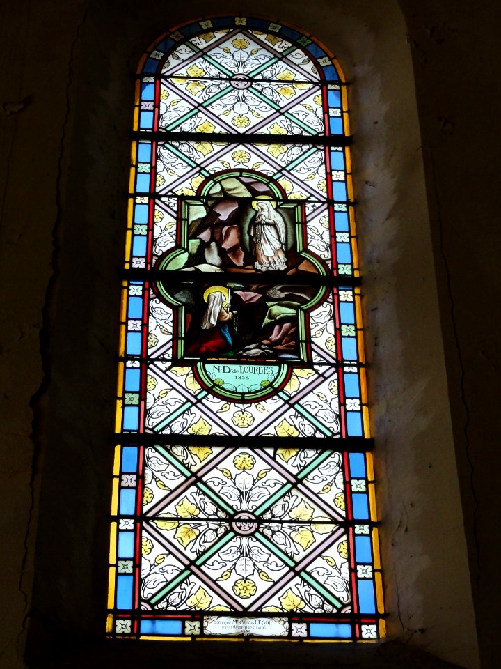 Bernières (Seine-Mar.) église vitrail 02