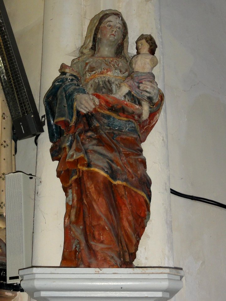 Bernières (Seine-Mar.) église, statue 06 Vierge à l'Enfant
