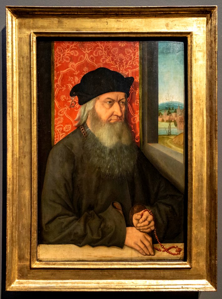 Bernhard Strigel-Bildnis eines älteren bärtigen Mannes-1092