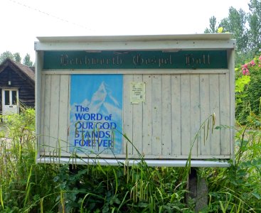 Betchworth Gospel Hall, Station Road, Betchworth (July 2013) (Signboard)