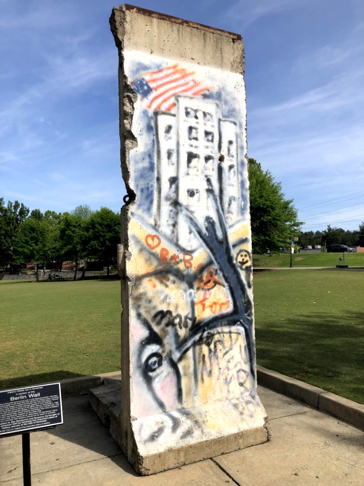 Berlin Wall segment, Suwanee, GA May 2021