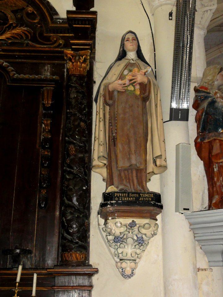 Bernières (Seine-Mar.) église, statue 05 Sainte Thérèse de Liseux