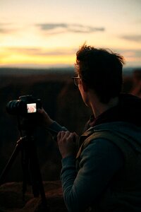 Photographer sunrise sunset