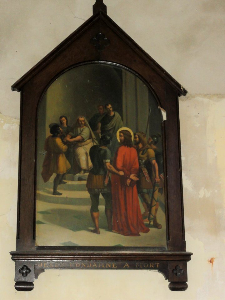 Bernières (Seine-Mar.) église, chemin de croix station 01