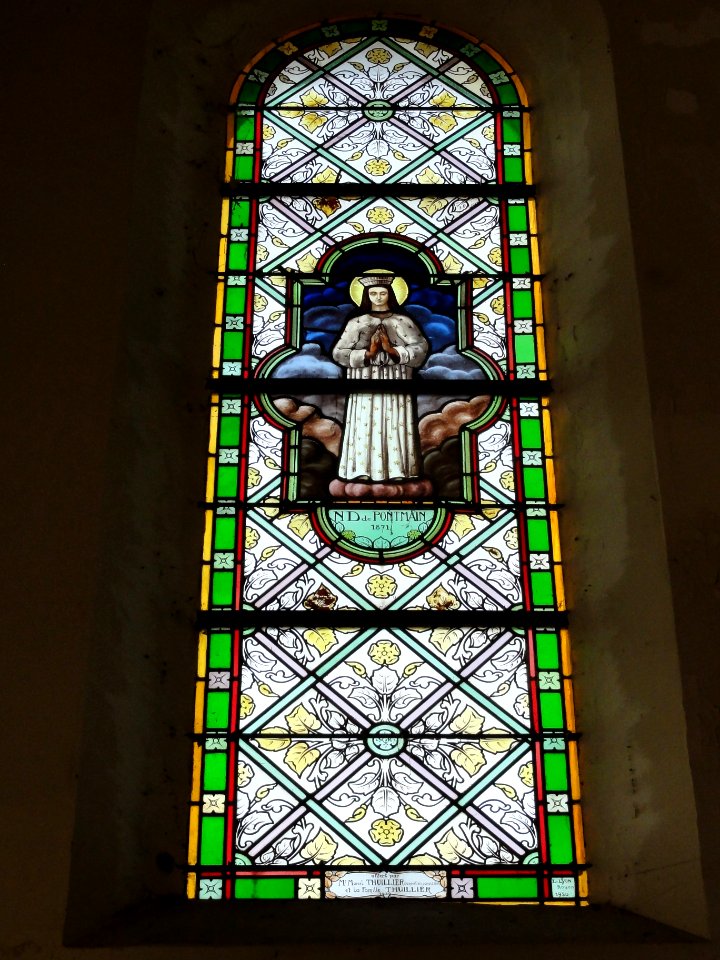 Bernières (Seine-Mar.) église vitrail 01