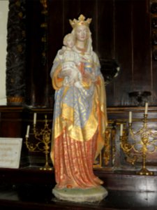 Bernières (Seine-Mar.) église, statue 04 Vierge à l'Enfant
